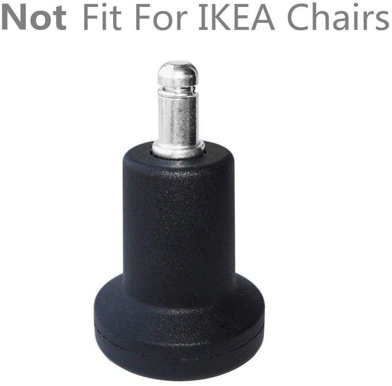 DOZYANT Bell Glides Replacement Office Chair or Stool Swivel Caster Wheels to Fixed Stationary Castors  for Carpet High Profile Bell Glides with Separate Self Adhesive Felt Pads  Chair Feet Wheel Stopper - Image 5